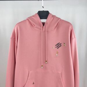 Louis Vuitton Monogram Boats Embroidery hoodie pink AAA replica UK - women's designer reps sale