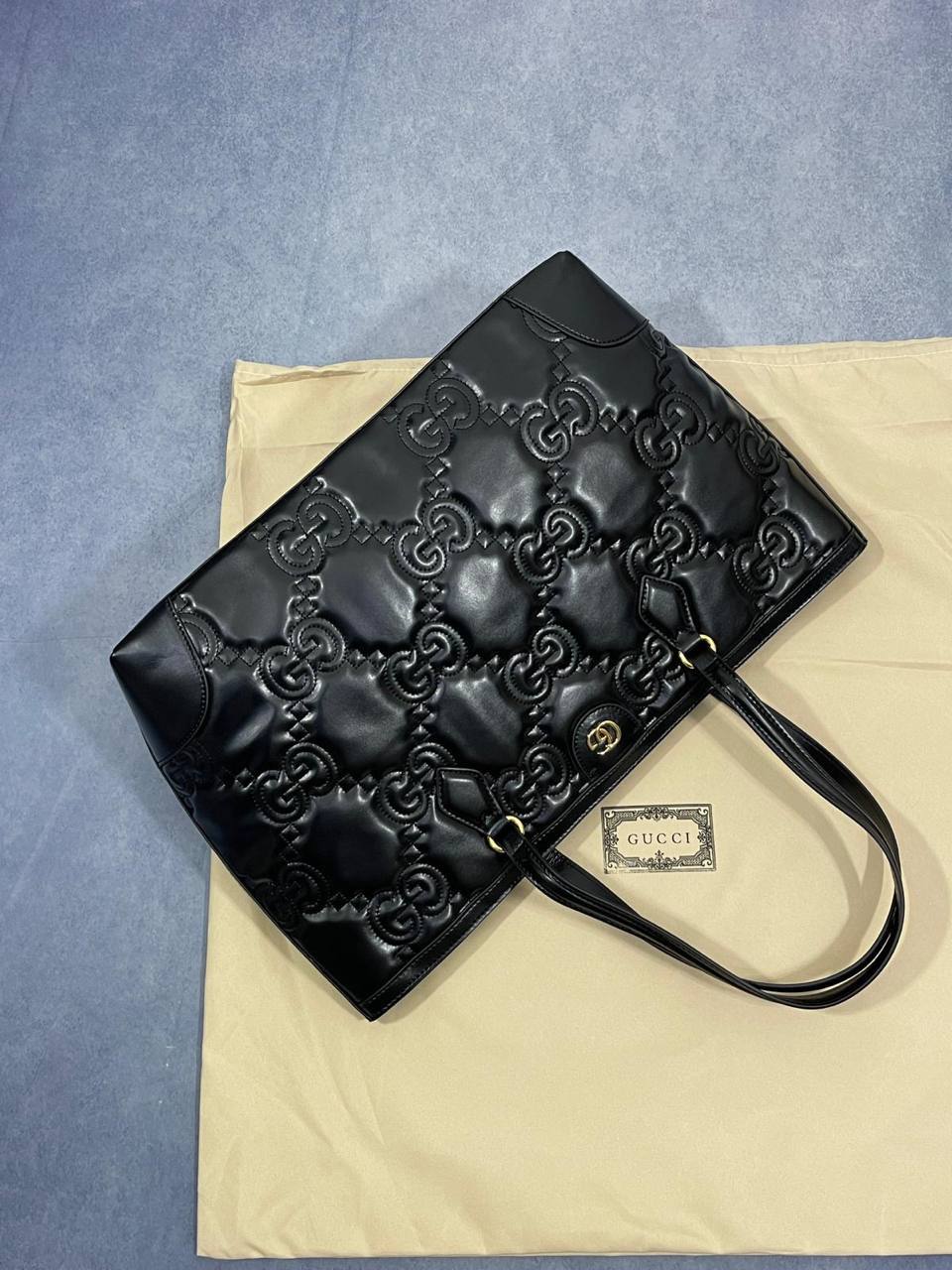 photo 5827762436306571206 y Gucci GG Matelasse Leather Tote bag black AAA replica UK - women's designer reps sale