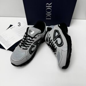 Dior B30 Countdown Gray Black 3SN279ZRD_H800 men's AAA replica trainers UK - designer reps sale