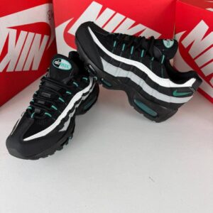 Nike Air Max 95 Black Aurora Green HV6062-001 men's AAA replica trainers UK - designer reps sale
