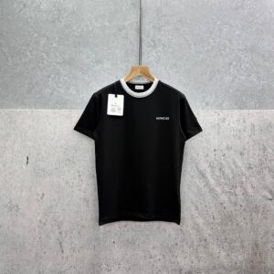 Moncler Rubberized Logo Print Cotton-Jersey t-shirt 2 colours AAA replica UK - men's women's reps sale
