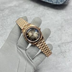 Rolex Day-Date 40 228235 Everose Gold slate ombre dial Roman numerals AAA replica watch UK - reps sale
