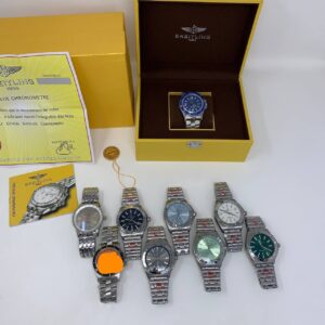 Breitling Navitimer Automatic 41 silver dial stainless steel bracelet AAA replica watch UK - reps sale