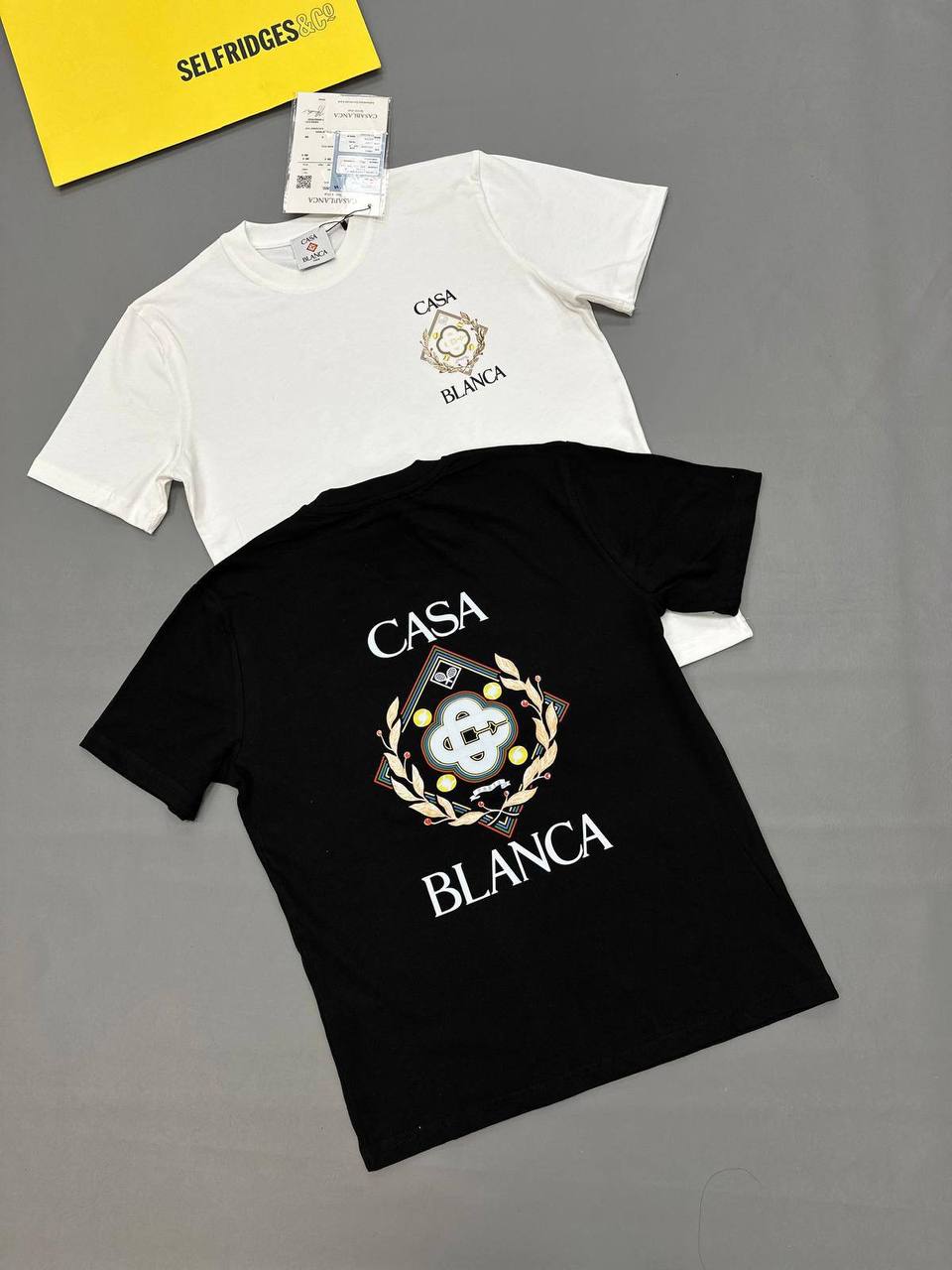photo 5832710985955872714 y Casablanca Championship Diamond crewneck t-shirt AAA replica UK - men's women's 2 colours reps sale