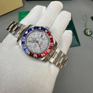 Rolex GMT-Master II Pepsi Meteorite Dial 126719BLRO AAA replica watch UK - men's designer reps sale