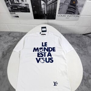 Louis Vuitton Graphic Logo short sleeve t-shirt AAA replica UK - men's women's 2 colours designer reps