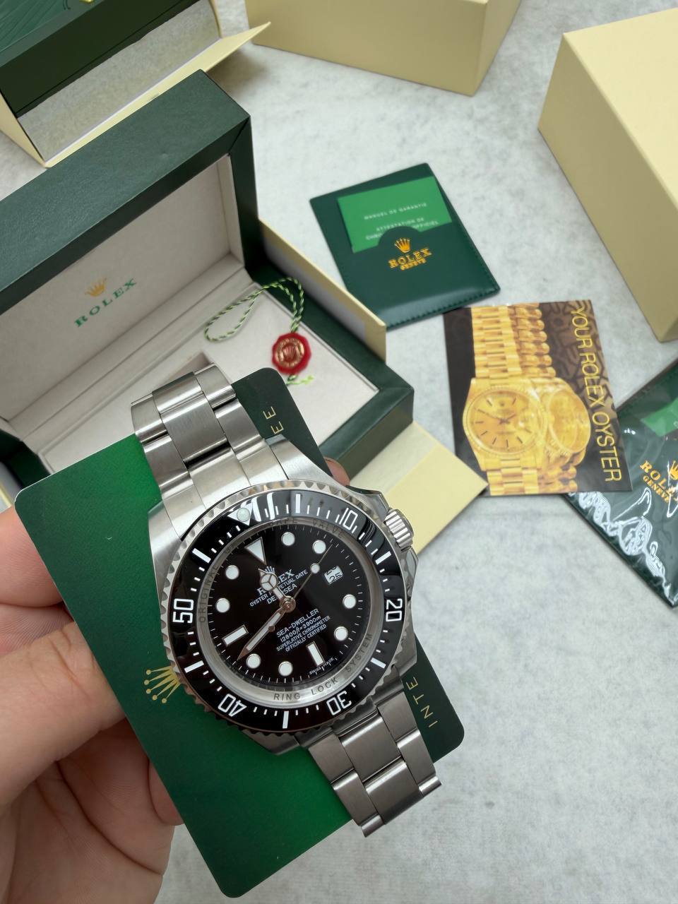 photo 5832710985955872812 y Rolex Deepsea Sea-Dweller Black Dial 126660 AAA replica watch UK - men's designer reps sale
