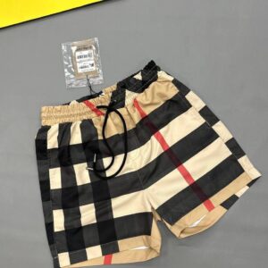 Burberry Oversized Check beige swim shorts men's AAA replica UK - designer reps sale