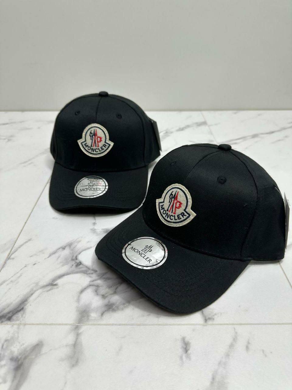 photo 5832710985955872895 y Moncler Embroidered Felt Logo Patch baseball cap black AAA replica UK - men's designer reps sale