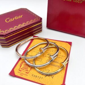Cartier Nail inspired stones bracelet different colours AAA replica UK - women's designer reps sale