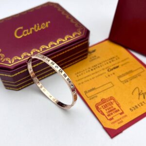 Cartier Roman Numeral inspired rose gold bracelet AAA replica UK - women's designer reps sale