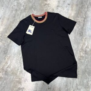 Burberry Jacquard-Striped Collar t-shirt different colours AAA replica UK - men's women's designer reps