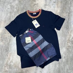 Burberry Jacquard-Striped Collar t-shirt shorts set different colours AAA replica UK - men's women's reps