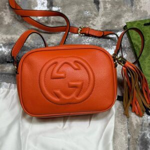 Gucci Soho Disco crossbody bag vibrant orange 308364 AAA replica UK - women's designer reps sale