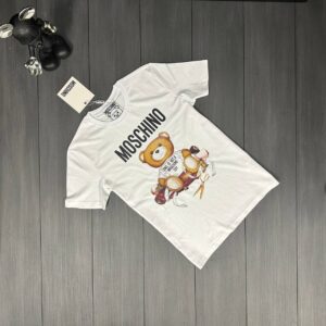 Moschino Sartorial Teddy Bear Short Sleeve Men's Women's T-Shirts in 2 Colors Reps Sale UK Best Quality AAA Replica