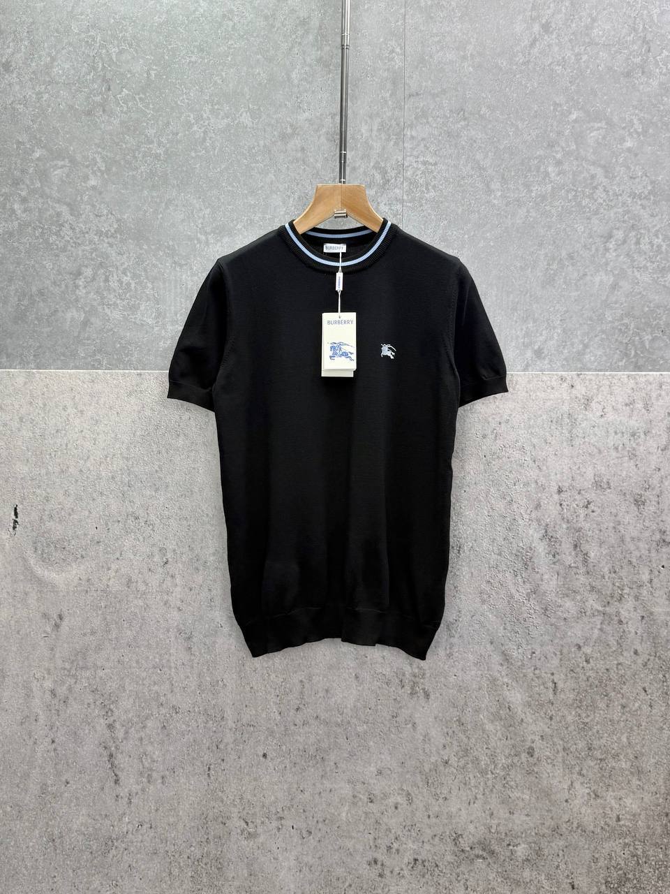 photo 5839087238568938993 y 40.jpg Burberry Equestrian Knight Design EKD Short Sleeve Knit Men's Women's T-Shirts in 2 Colors Reps Sale UK Best Quality AAA Replica