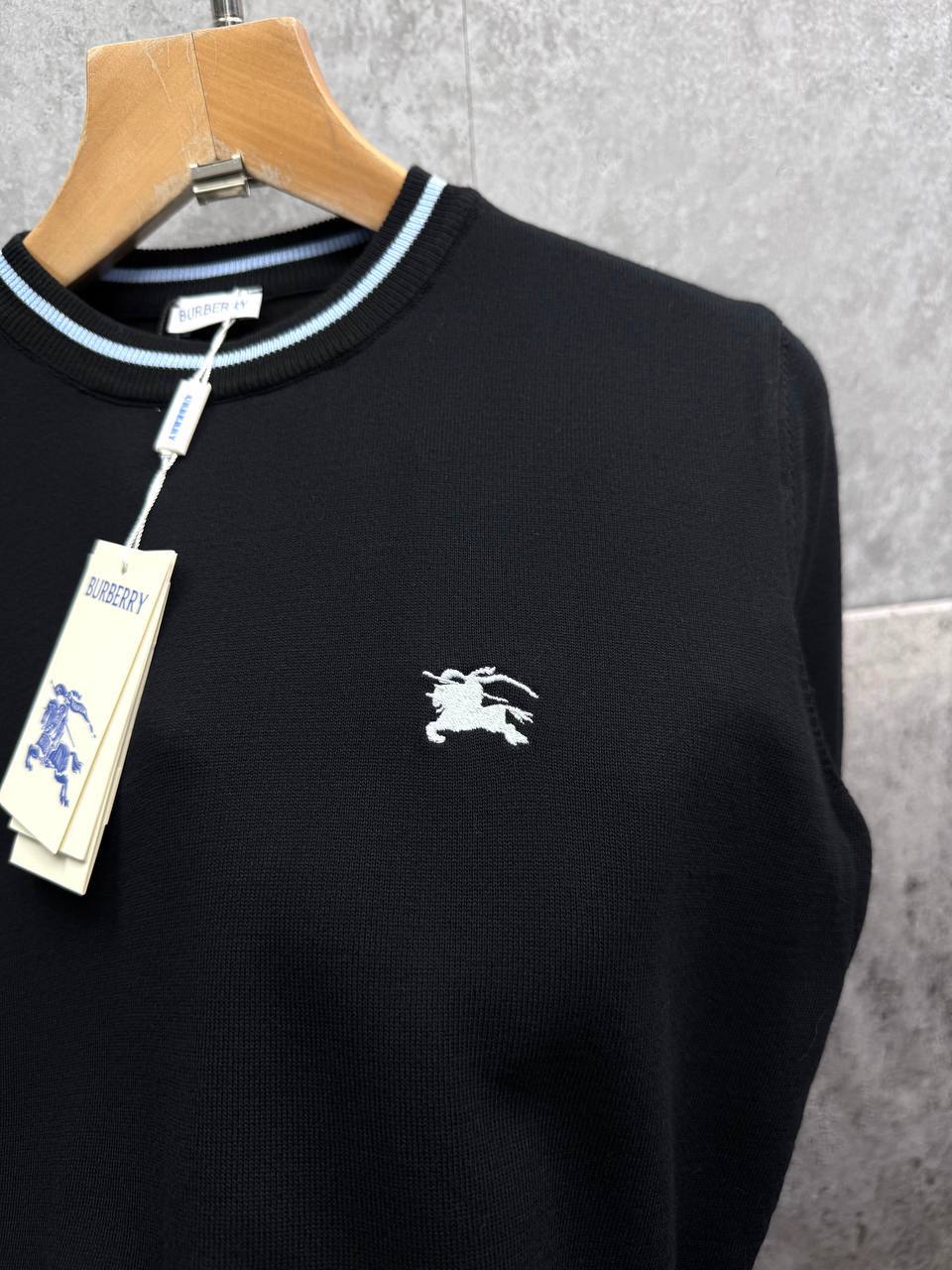 photo 5839087238568938994 y 39.jpg Burberry Equestrian Knight Design EKD Short Sleeve Knit Men's Women's T-Shirts in 2 Colors Reps Sale UK Best Quality AAA Replica