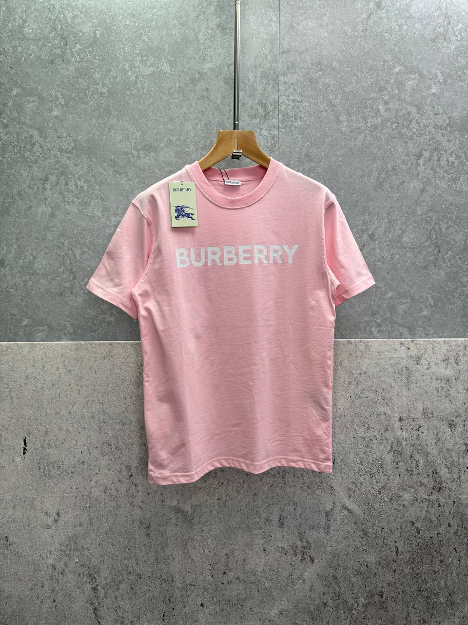 photo 5839087238568938999 y 1.jpg Burberry Block Lettering Logo Print Short Sleeve Men's Women's T-Shirts in 2 Colors Reps Sale UK Best Quality AAA Replica
