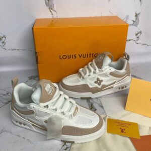 Louis Vuitton LV Trainer "Beige White" 1AARQH Trainers Women's Reps Sale UK Best Quality AAA Replica