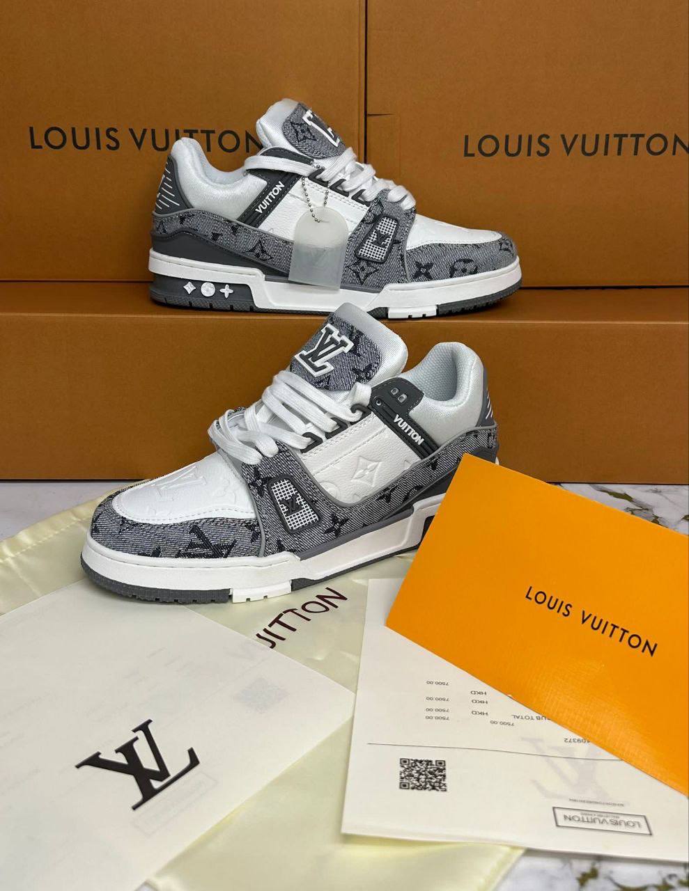 photo 5839087238568939016 y 2.jpg Louis Vuitton LV Monogram "Denim Grey White" 1ADF59 Men's Trainers Reps Sale UK Best Quality AAA Replica
