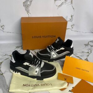 Louis Vuitton LV "Black Grey White" 1AAHS3 Men's Trainers Reps Sale UK Best Quality AAA Replica