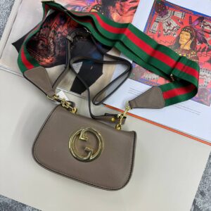 Gucci Grey Leather Blondie Mini Shoulder Bag Women's Reps Sale Best Quality AAA Replica