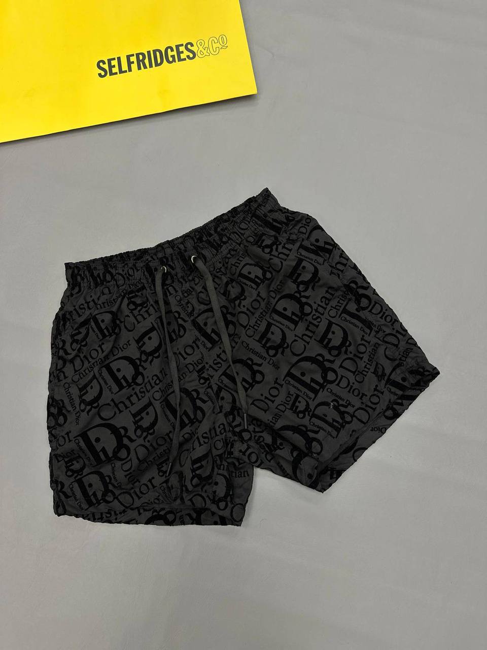 photo 5848330596600450366 y.jpg Christian Dior Graffiti Logo Swim Shorts Set Men's in Black Color Reps Sale UK Best Quality Sale AAA Replica