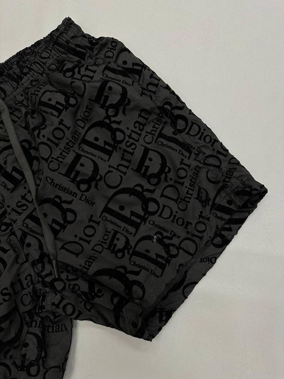 photo 5848330596600450367 y.jpg Christian Dior Graffiti Logo Swim Shorts Set Men's in Black Color Reps Sale UK Best Quality Sale AAA Replica