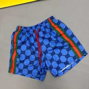 Gucci Allover GG Monogram Web Stripe Swim Shorts in Blue Color Men's Reps Sale UK Best Quality AAA Replica