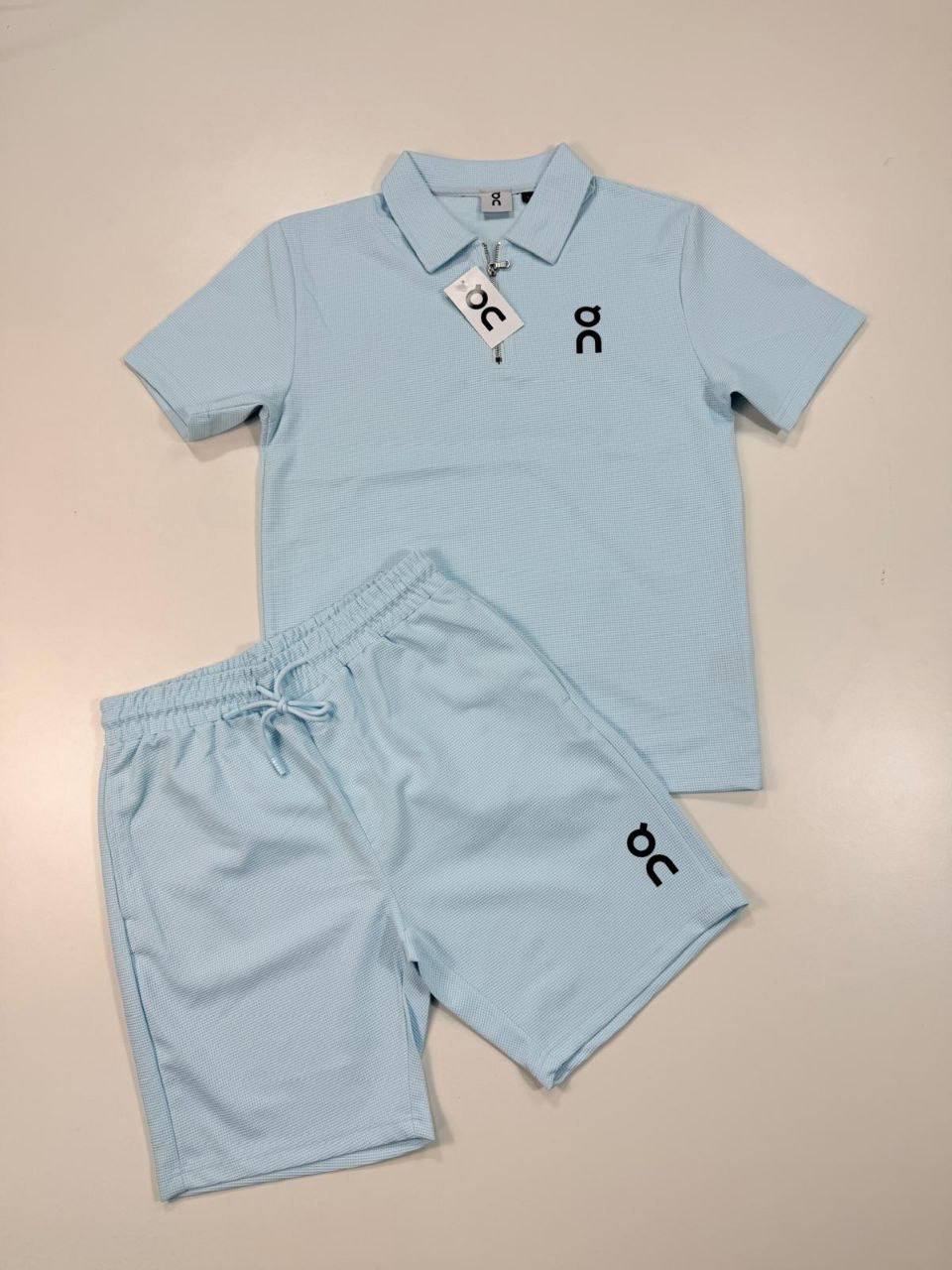 photo 5848330596600450401 y.jpg On Running Cloud Tech Knit Polo Shirts & Shorts Set in Light Blue Color Men's Reps Sale UK Best Quality AAA Replica