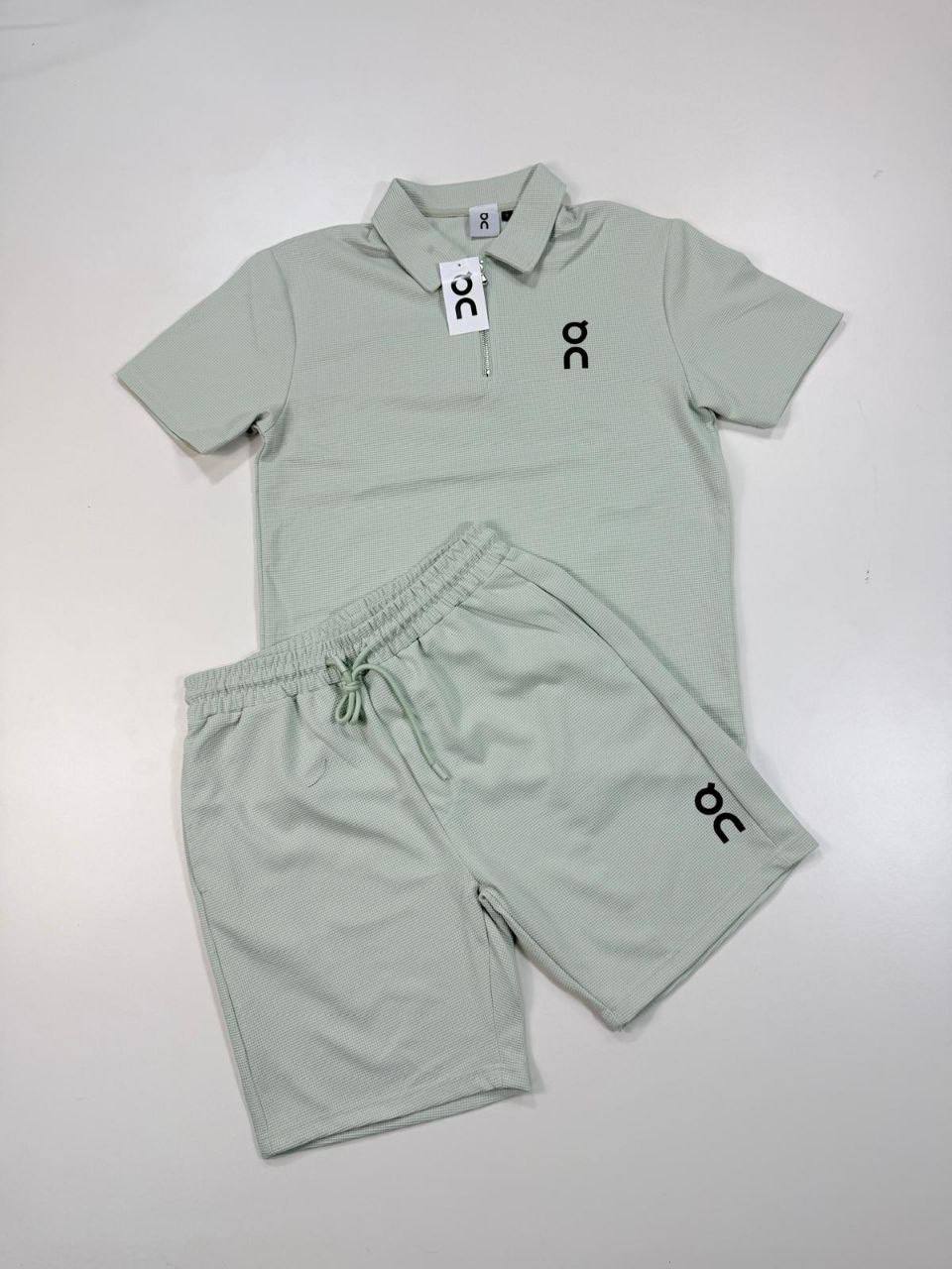photo 5848330596600450402 y.jpg On Running Cloud Tech Knit Polo Shirts & Shorts Set in Mint Green Color Men's Reps Sale UK Best Quality AAA Replica