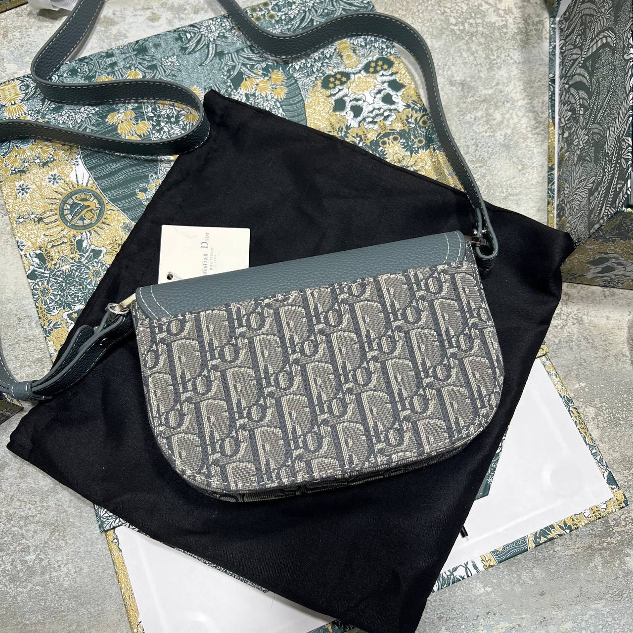 photo 5848330596600450419 y.jpg Dior Mini Saddle Messenger Bag with Flap Men's Bag Grey Reps Sale UK Best Quality AAA Replica
