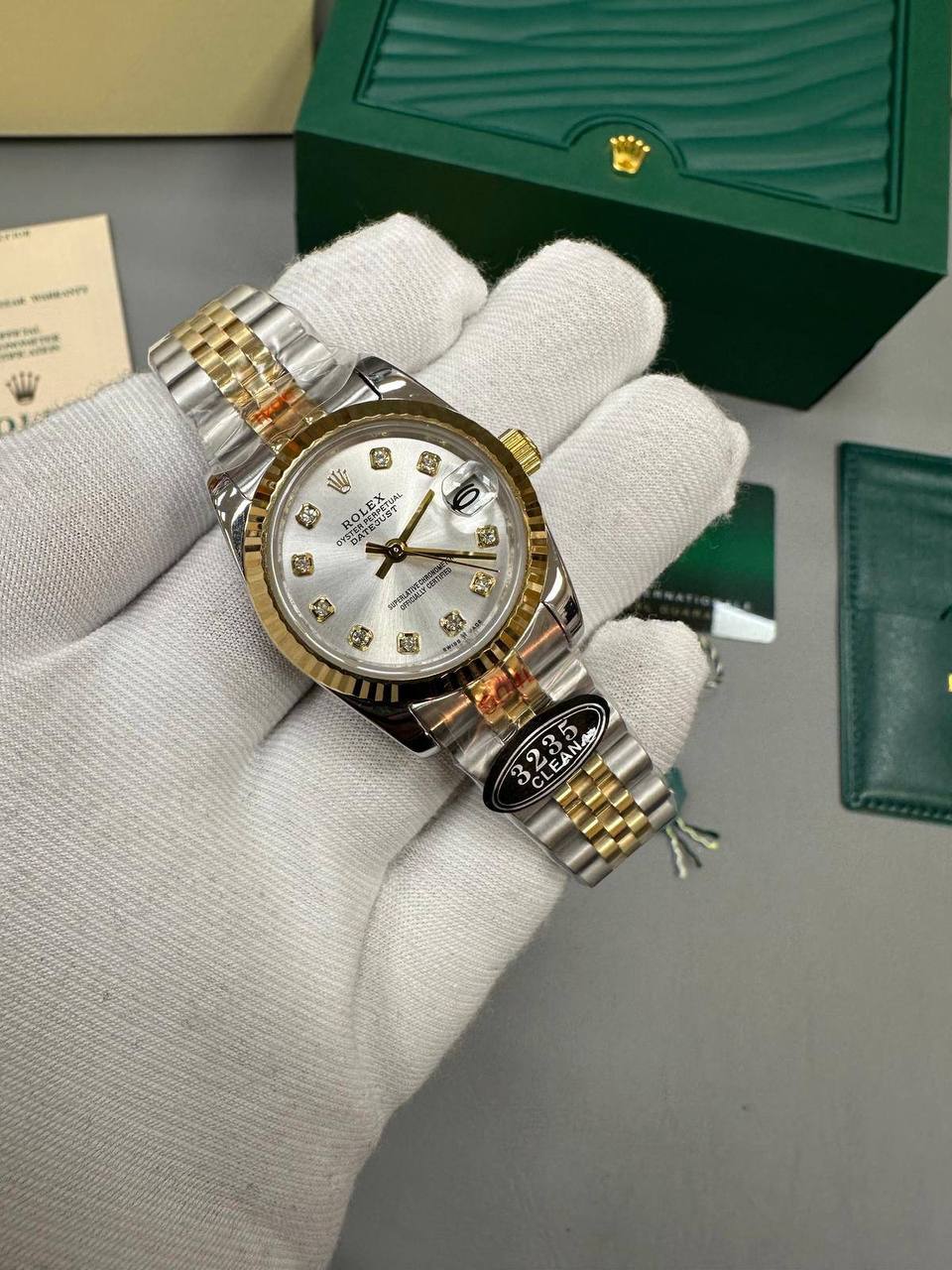 photo 5848330596600450427 y.jpg Rolex Lady-Datejust 126233 Two Tone White Dial Flutted Bezel Jubilee Bracelet Women's Watch Reps Sale UK Best Quality AAA Replica