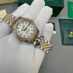 Rolex Lady-Datejust 126283RBR Two Tone White Dial Diamond Bezel Jubilee Bracelet Women's Watch Reps Sale UK Best Quality AAA Replica