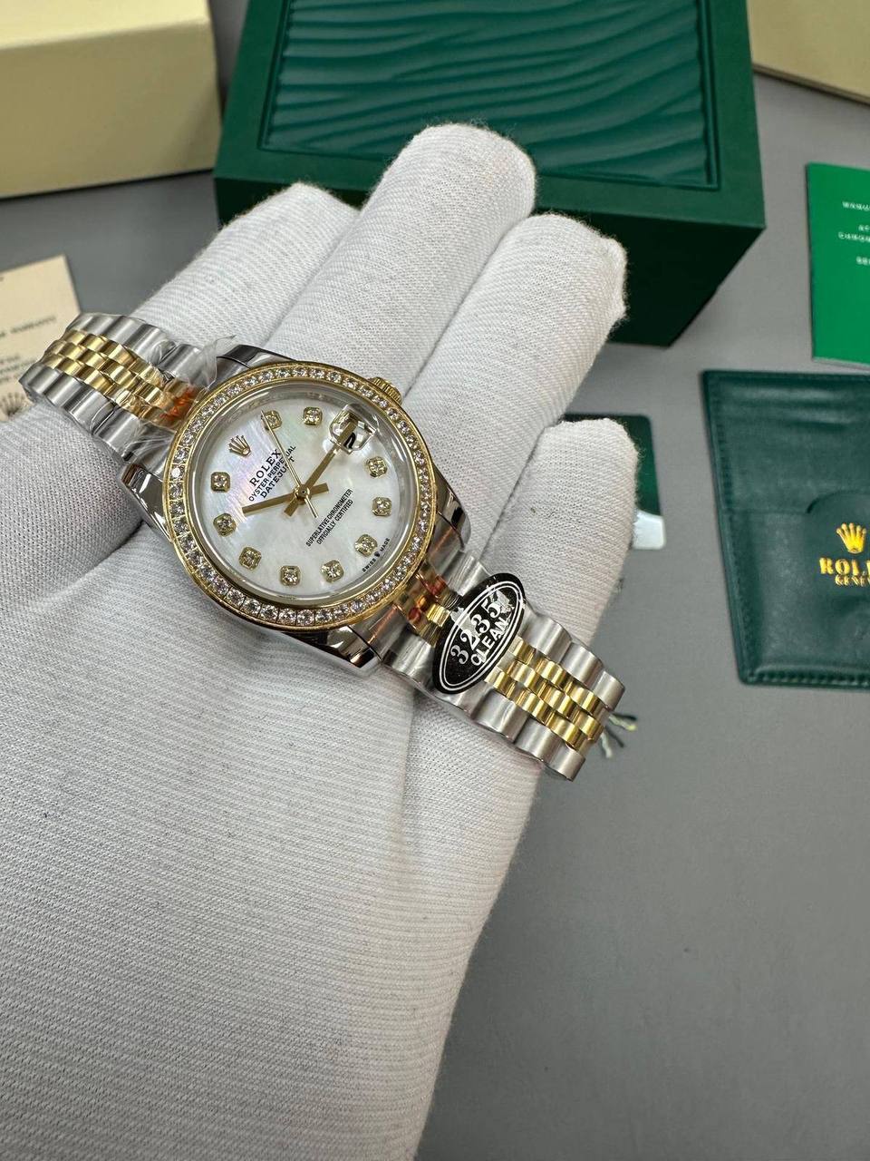 photo 5848330596600450432 y 2.jpg Rolex Lady-Datejust 126283RBR Two Tone White Dial Diamond Bezel Jubilee Bracelet Women's Watch Reps Sale UK Best Quality AAA Replica