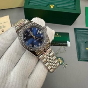 Rolex Lady-Datejust 126284RBR Blue Dial Diamond Bezel Jubilee Bracelet Women's Watch Reps Sale UK Best Quality AAA Replica
