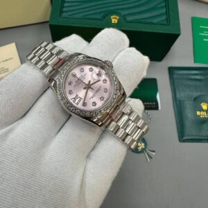 Rolex Lady-Datejust 278384RBR Pink Dial Diamond Bezel Jubilee Bracelet Women's Watch Reps Sale UK Best Quality AAA Replica
