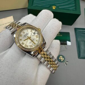 Rolex Lady-Datejust 126283RBR Two-Tone Yellow Rolesor Roman Dial Jubilee Bracelet Women's Watch Reps Sale UK Best Quality AAA Replica