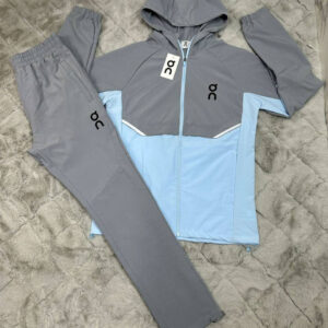 On Cloud Running Core Hooded Tracksuit in Light Blue/Gray Color Men's Reps Sale UK Best Quality AAA Quality Replica