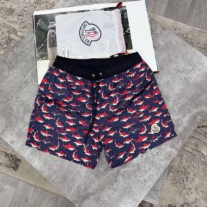 Moncler Shark-Print Drawstring Swim Shorts Men's Reps Sale UK Best Quality AAA Replica