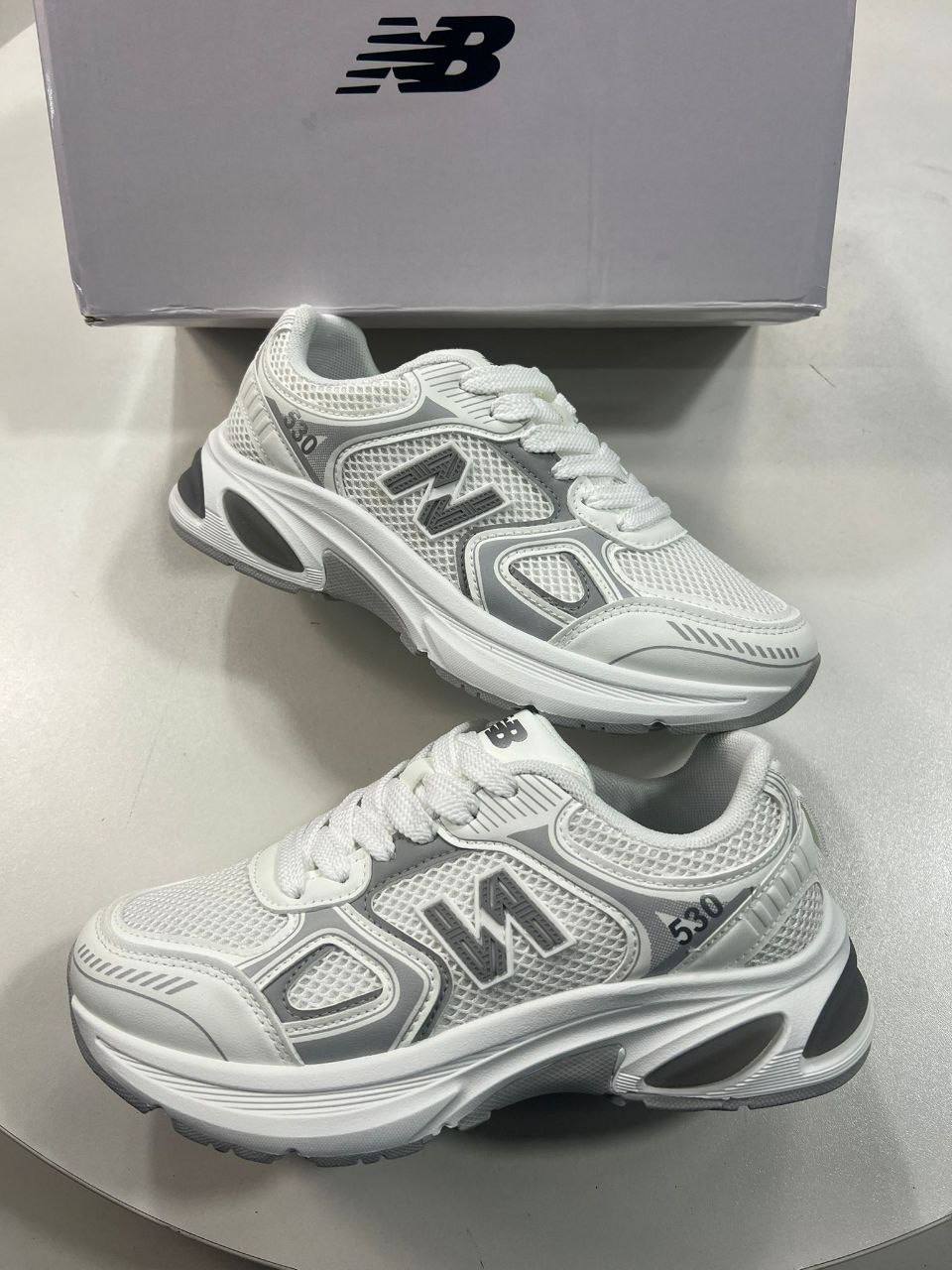 photo 5852696774454218146 y.jpg New Balance 530 "White Silver Grey" Retro Mesh Running MR530AD Women's Trainers Reps Sale UK Best Quality AAA Replica