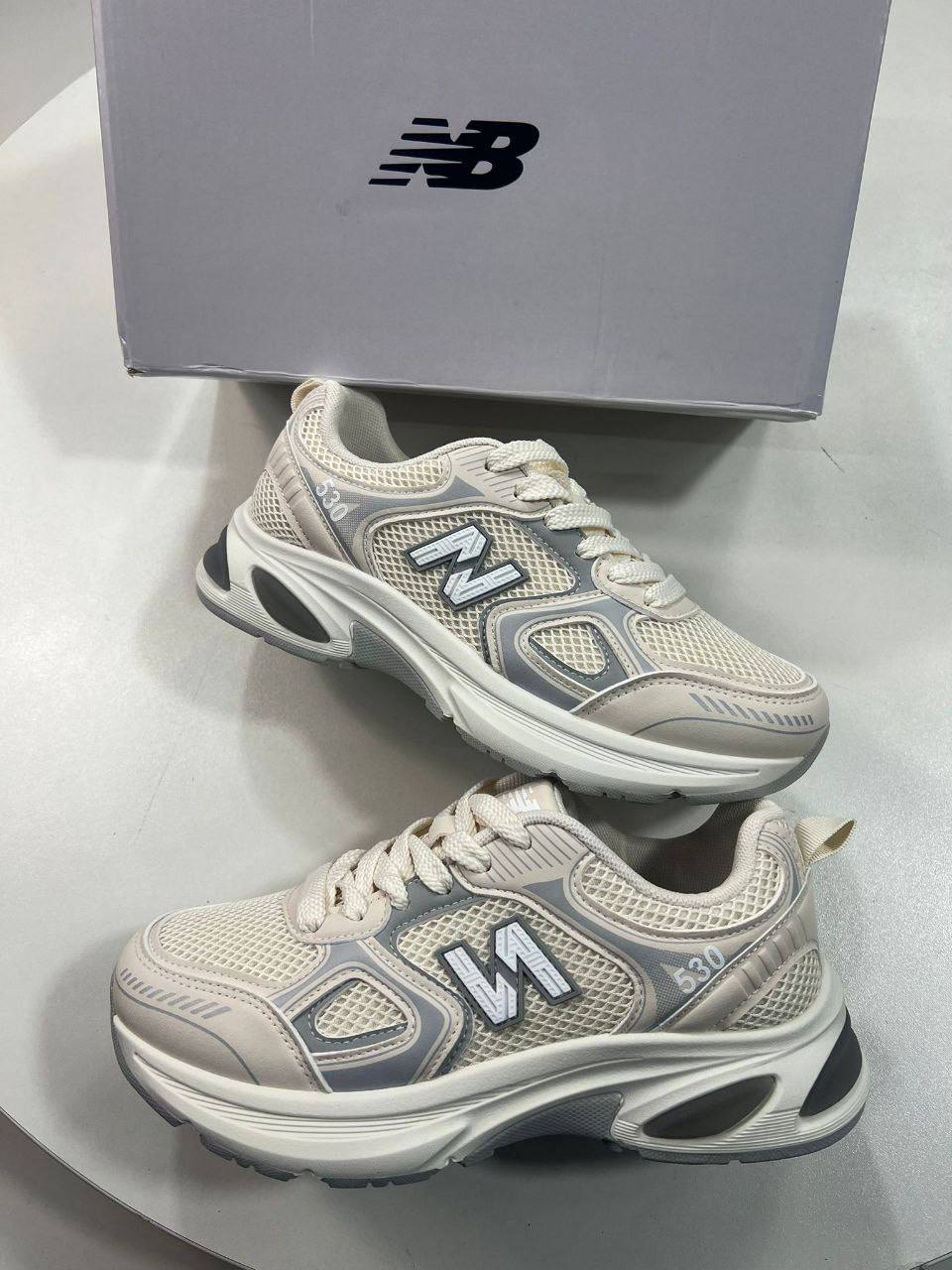 photo 5852696774454218148 y.jpg New Balance 530 "Silver Cream" Retro Mesh Running MR530TA Women's Trainers Reps Sale UK Best Quality AAA Replica