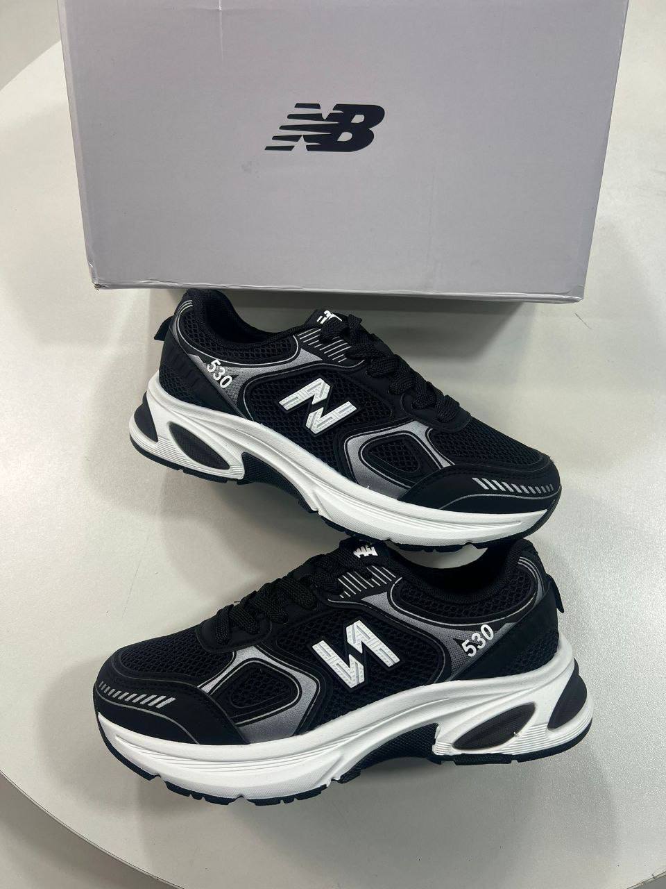 photo 5852696774454218150 y.jpg New Balance 530 "Black White Silver" Retro Mesh Running MR530SMN Women's Trainers Reps Sale UK Best Quality AAA Replica