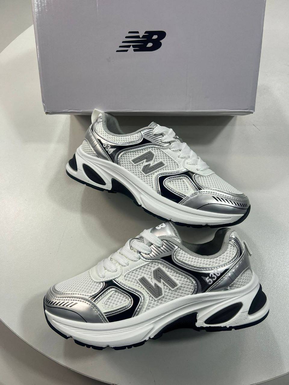 photo 5852696774454218152 y.jpg New Balance 530 "White Silver Navy" Retro Mesh Running MR530SG Women's Trainers Reps Sale UK Best Quality AAA Replica