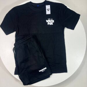 White Fox Boutique Vol. 3 "Offstage" Oversized Black T-Shirt & Shorts Set Women's Reps UK Best Quality Sale AAA Replica