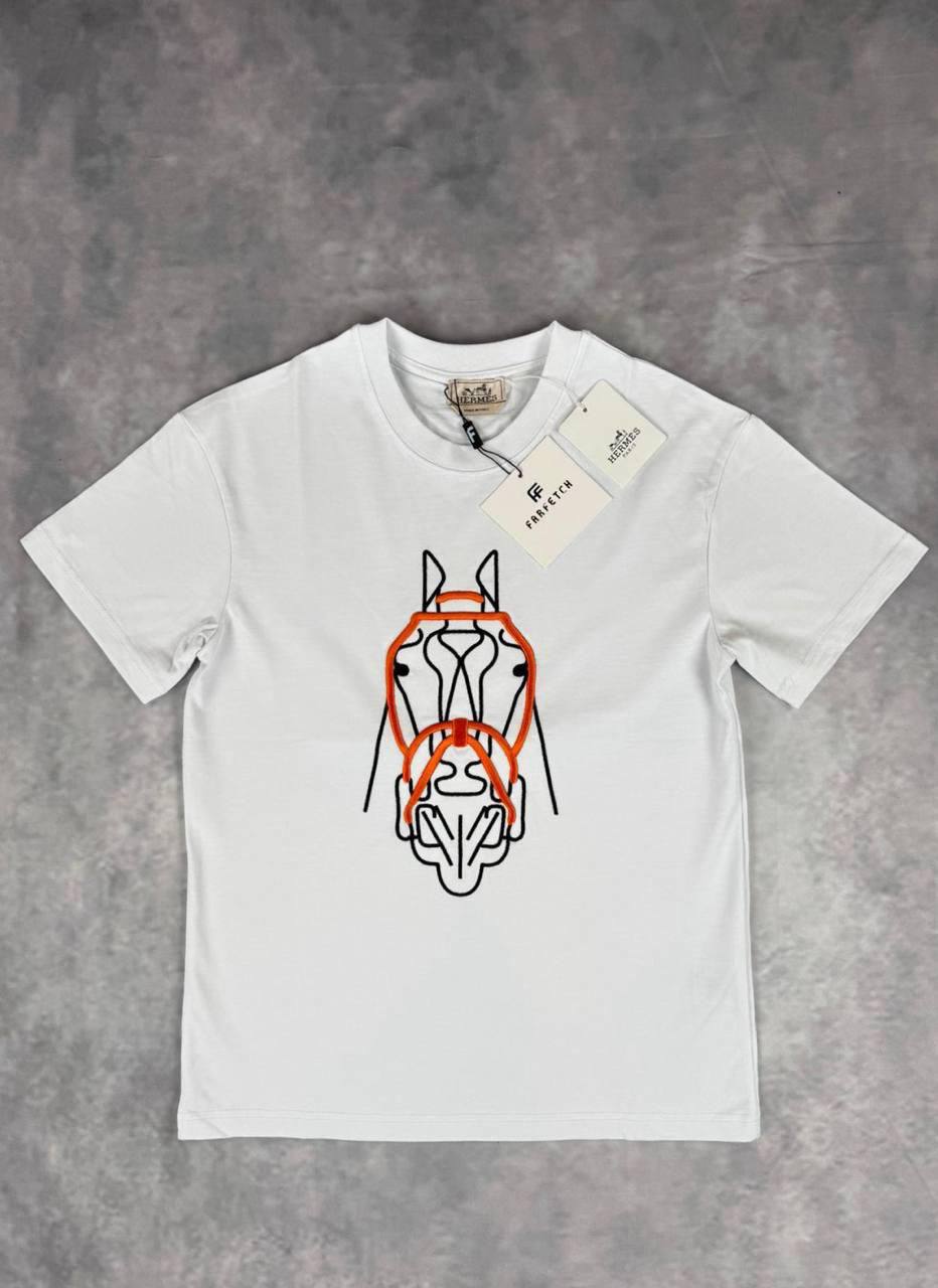 photo 5938073289710308873 y 41.jpg Hermes Horse's Head Patch Crewneck Men's Women's T-Shirts in 2 Colors Reps Sale UK Best Quality AAA Replica