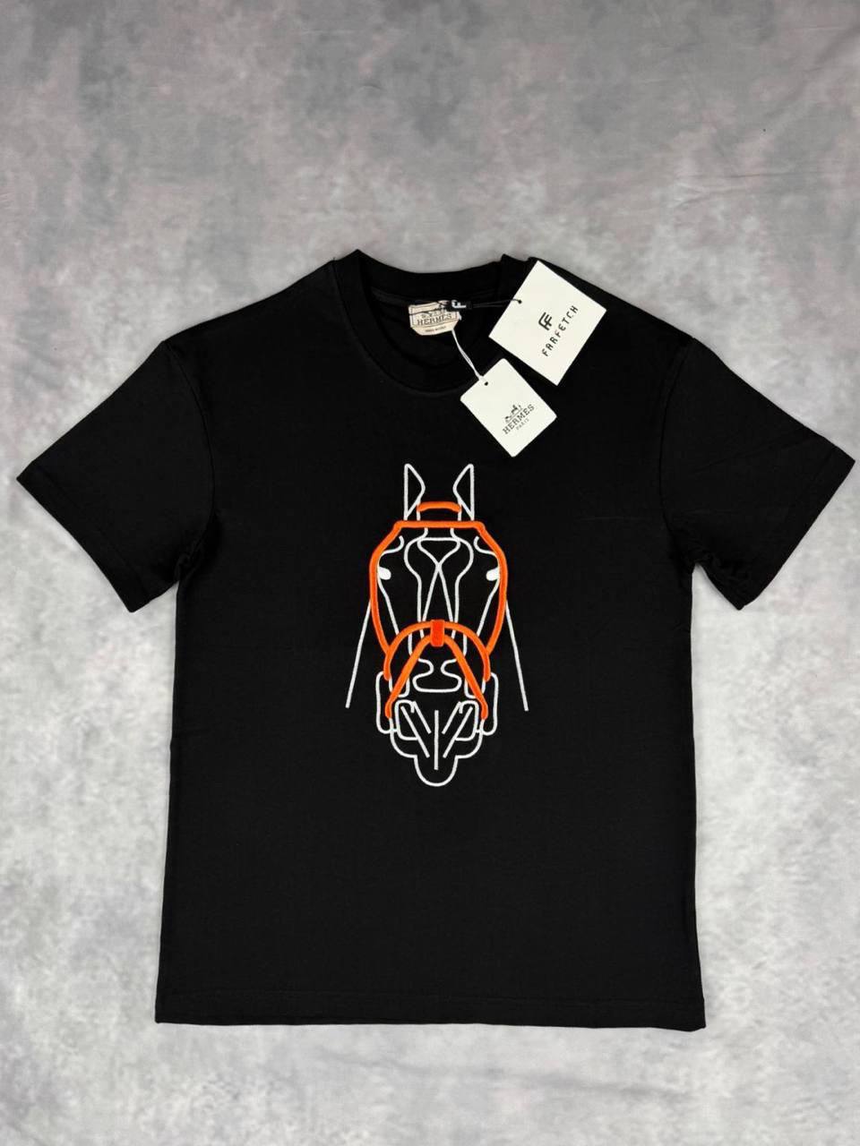 photo 5938073289710308876 y 41.jpg Hermes Horse's Head Patch Crewneck Men's Women's T-Shirts in 2 Colors Reps Sale UK Best Quality AAA Replica