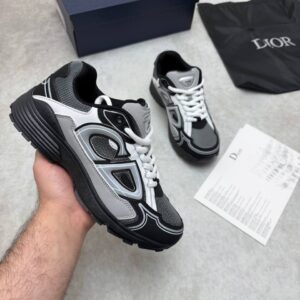 Dior B30 Reflective Mesh & Leather Trainers in Tri-Colour Sneakers Men's Trainers Reps Sale UK Best Quality AAA Replica