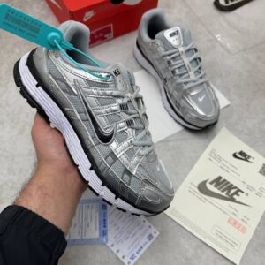 Nike P-6000 Retro Running Shoes in Metallic Silver Colorway CN0149-001 Trainers Men's Reps Sale UK Best Quality Replica