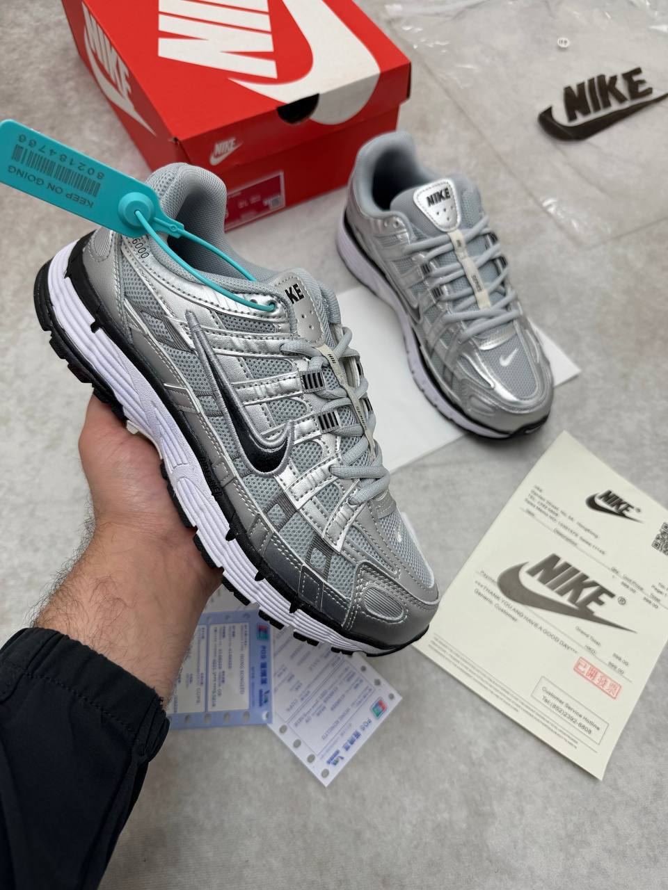 photo 5938073289710309087 y.jpg Nike P-6000 Retro Running Shoes in Metallic Silver Colorway CN0149-001 Trainers Men's Reps Sale UK Best Quality Replica